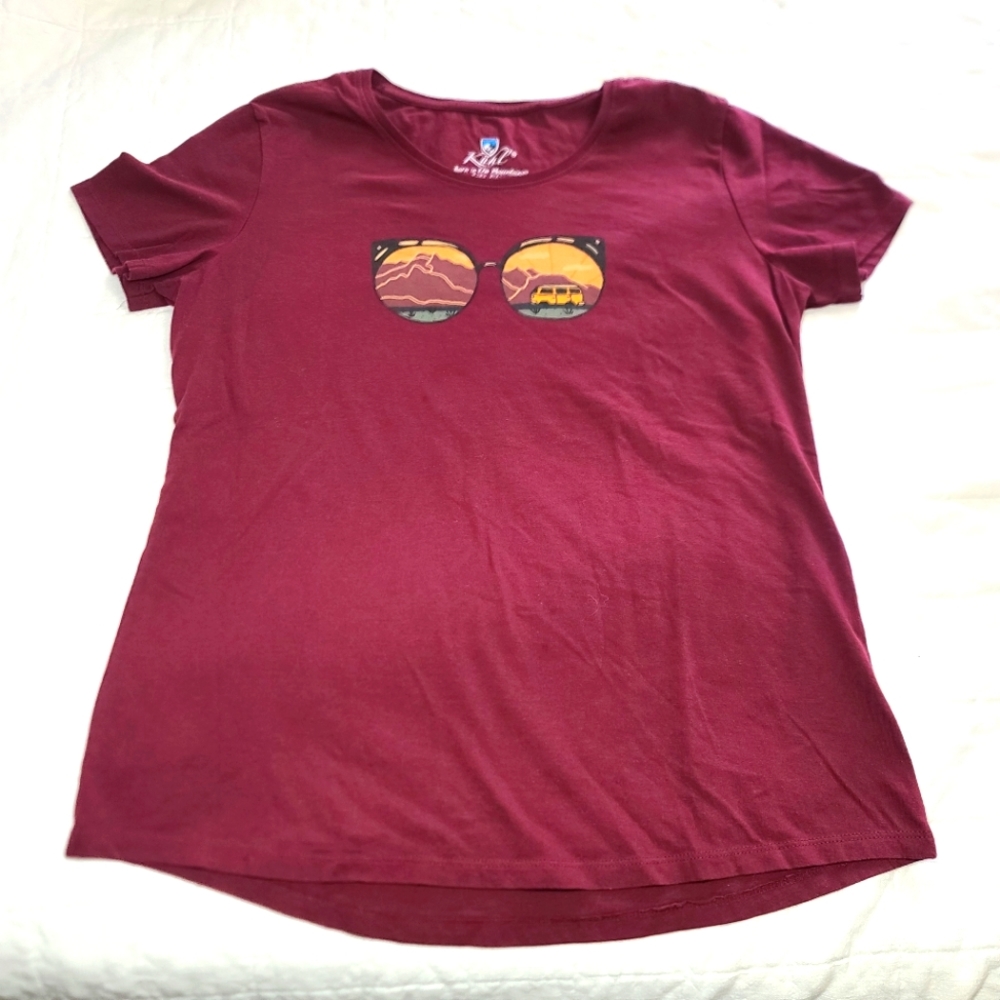 KUHL Graphic Sunglasses Print Tshirt. Sz L